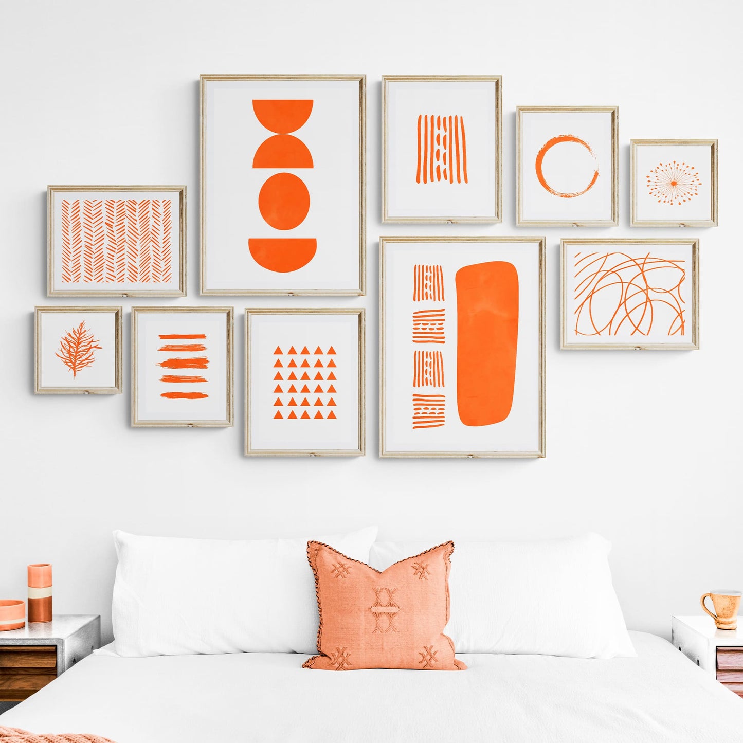 Orange Abstract Art - 500 Prints