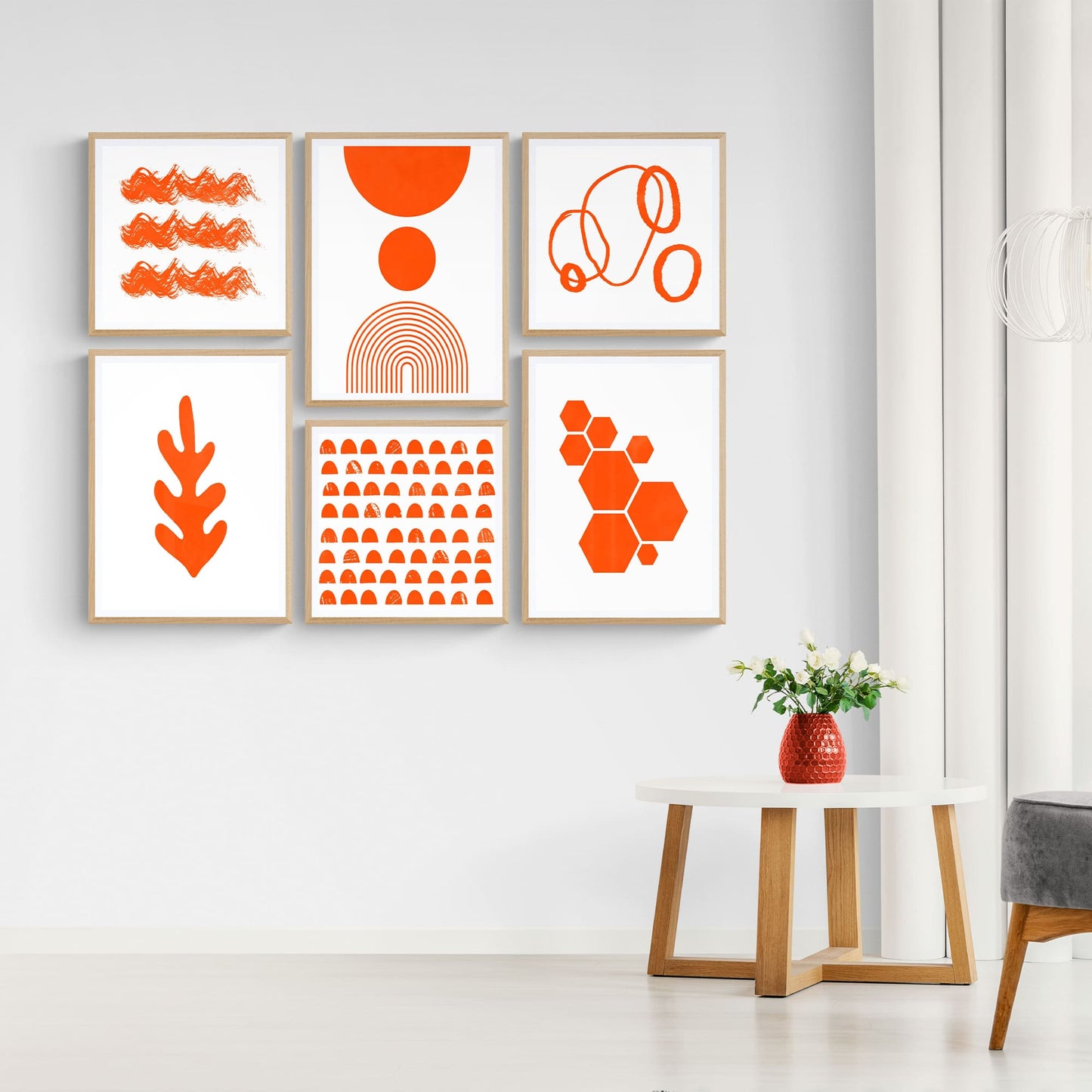 Orange Abstract Art - 500 Prints