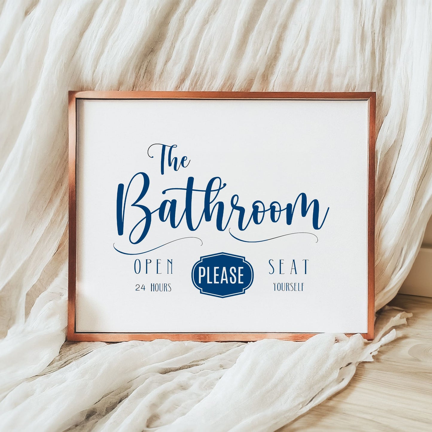 Blue Bathroom Wall Art - 200 Prints
