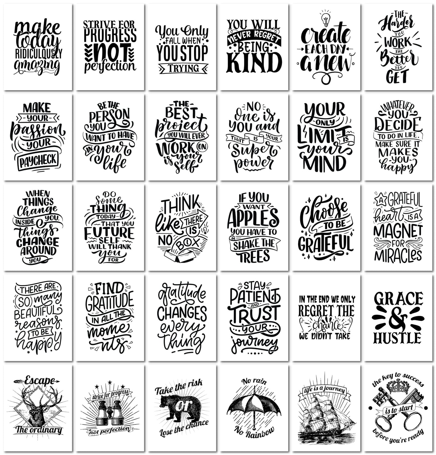 Motivational Wall Art - 100 Prints