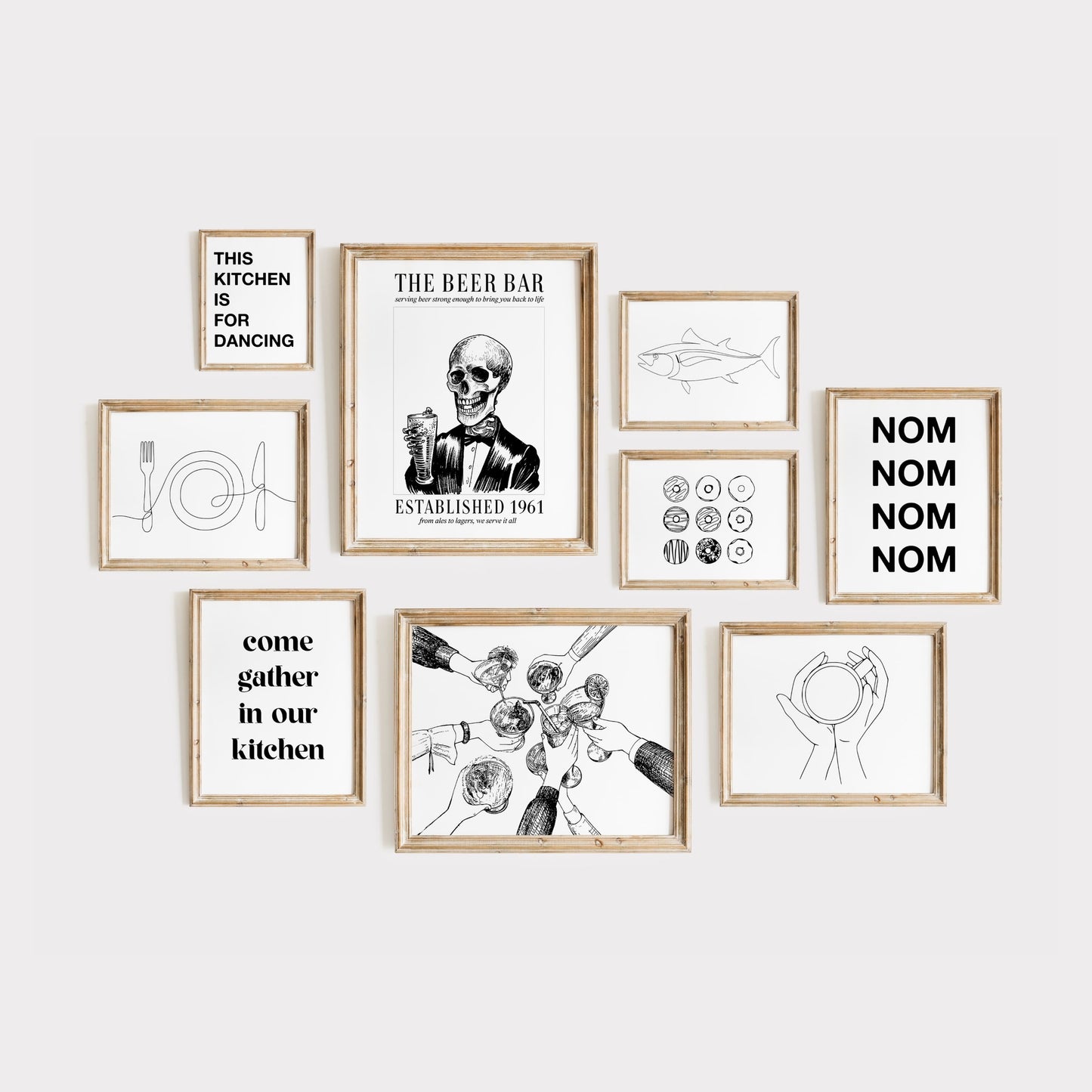 Kitchen Line Art - 150 Prints