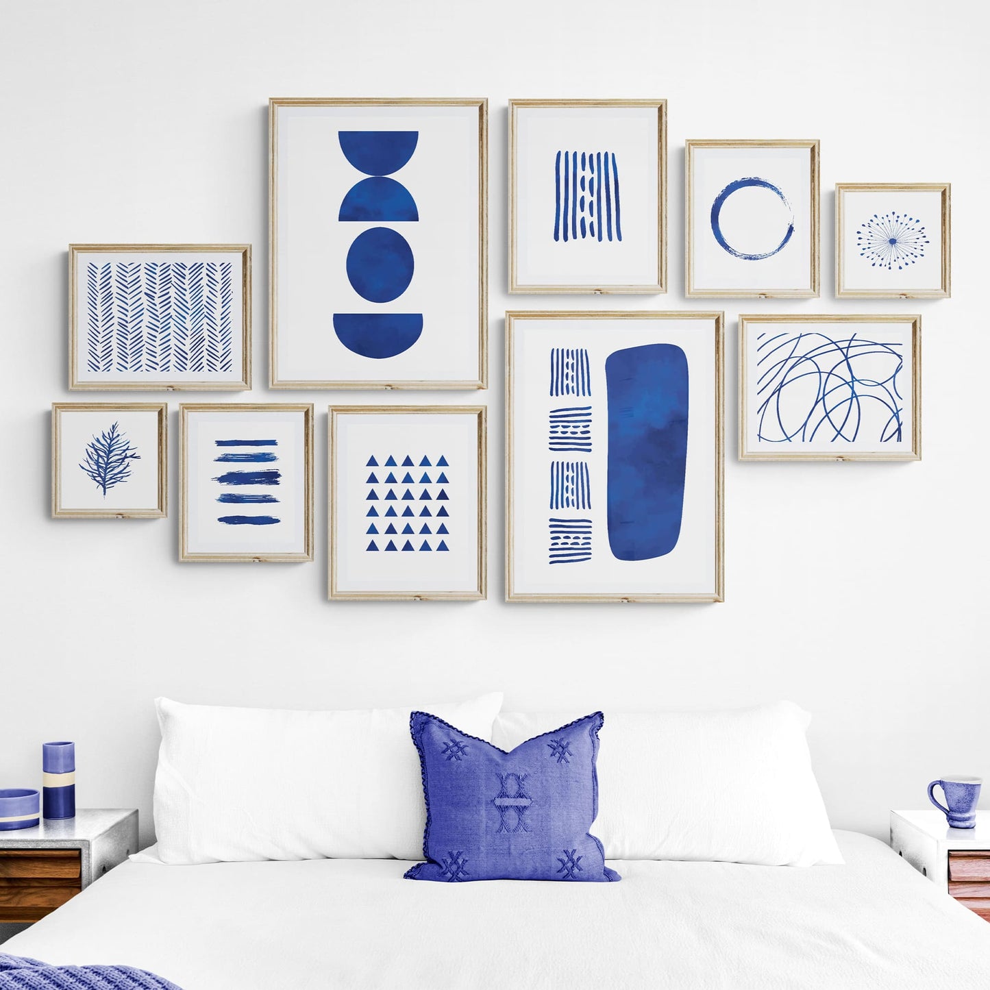 Navy Blue Abstract Art - 500 Prints
