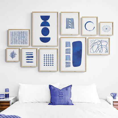 Navy Blue Abstract Art - 500 Prints