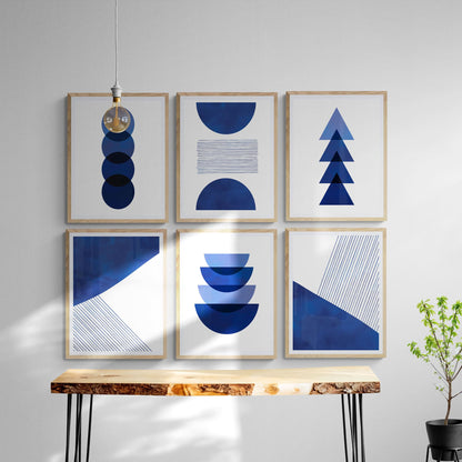 Navy Blue Abstract Art - 500 Prints