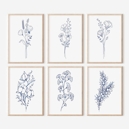 Navy Blue Abstract Art - 500 Prints