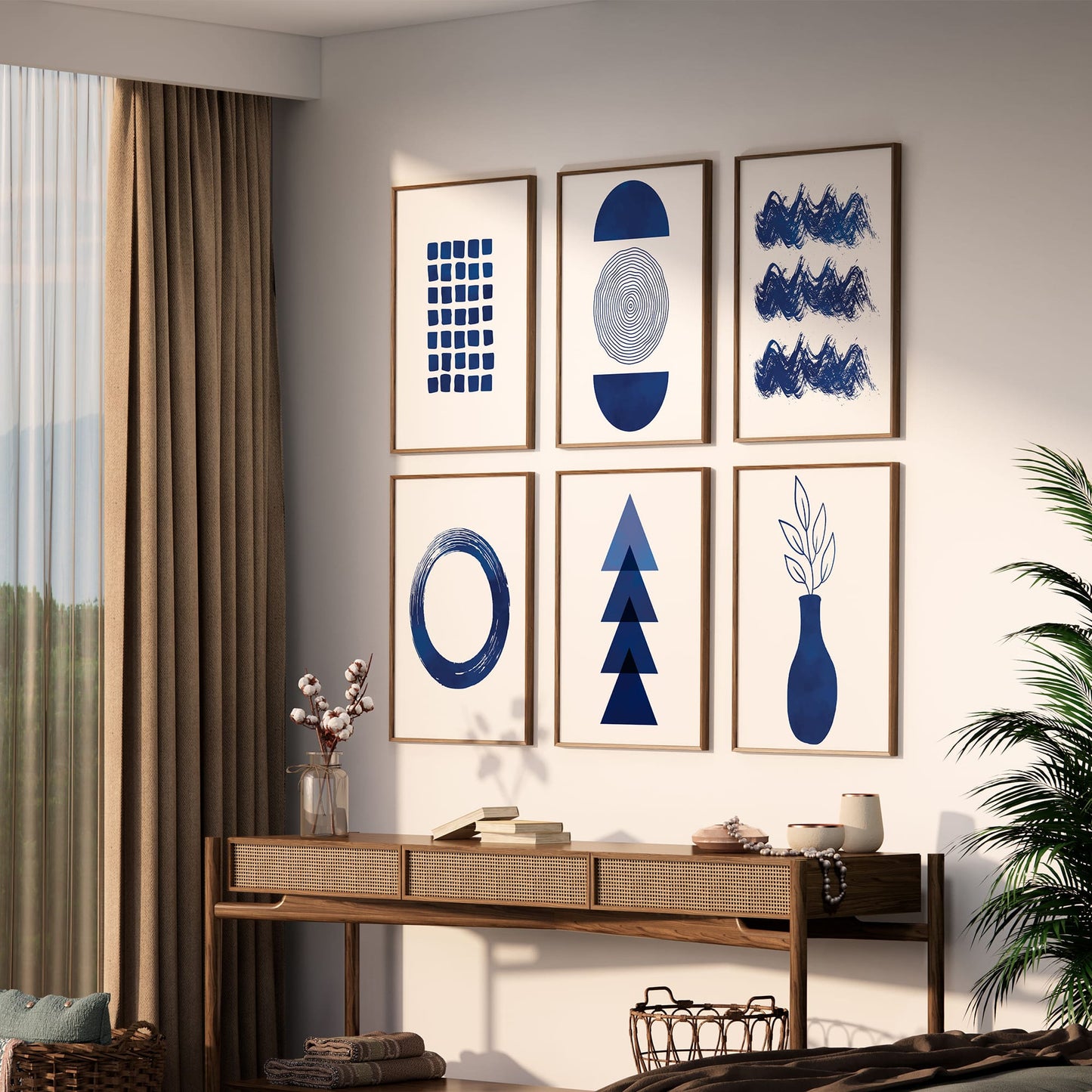 Navy Blue Abstract Art - 500 Prints
