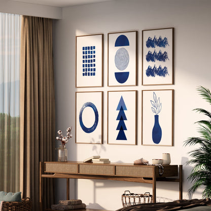 Navy Blue Abstract Art - 500 Prints