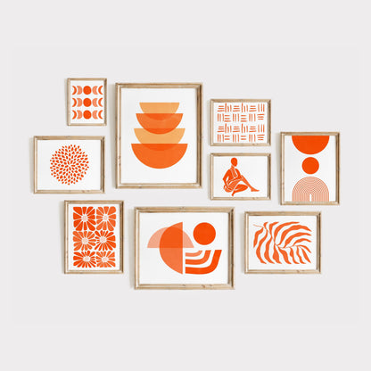 Orange Abstract Art - 500 Prints
