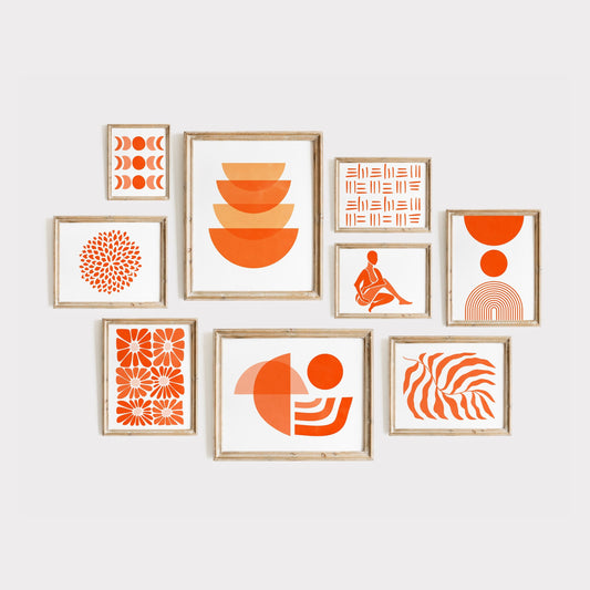 Orange Abstract Art - 500 Prints