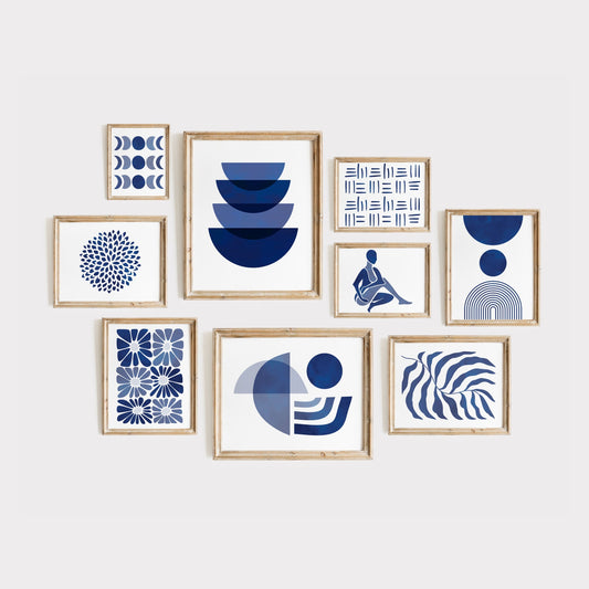 Navy Blue Abstract Art - 500 Prints