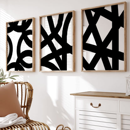 Black Abstract Art - 500 Prints