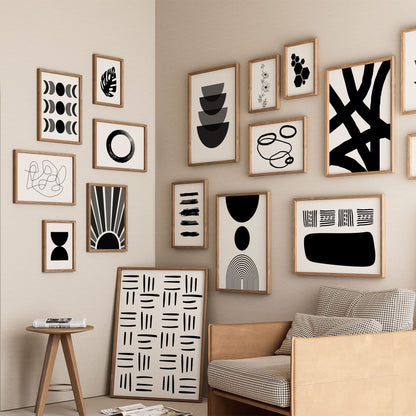 Black Abstract Art - 500 Prints