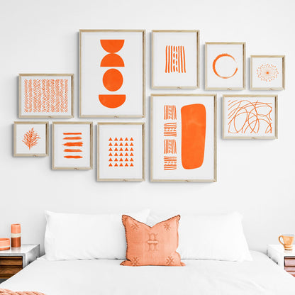 Orange Abstract Art - 500 Prints