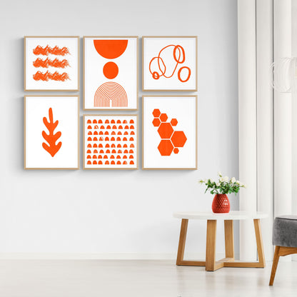 Orange Abstract Art - 500 Prints