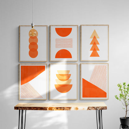 Orange Abstract Art - 500 Prints