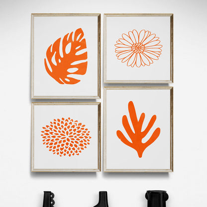 Orange Abstract Art - 500 Prints