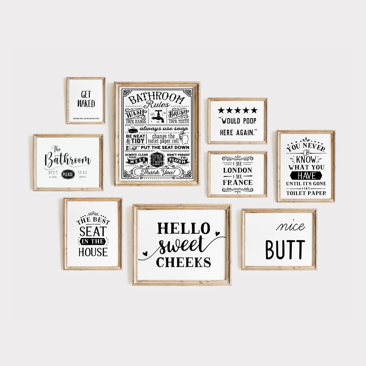 Bathroom Wall Art - 200 Prints