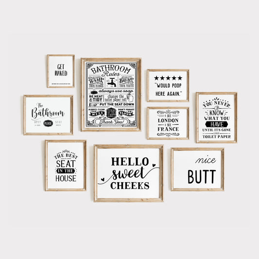 Bathroom Wall Art - 200 Prints