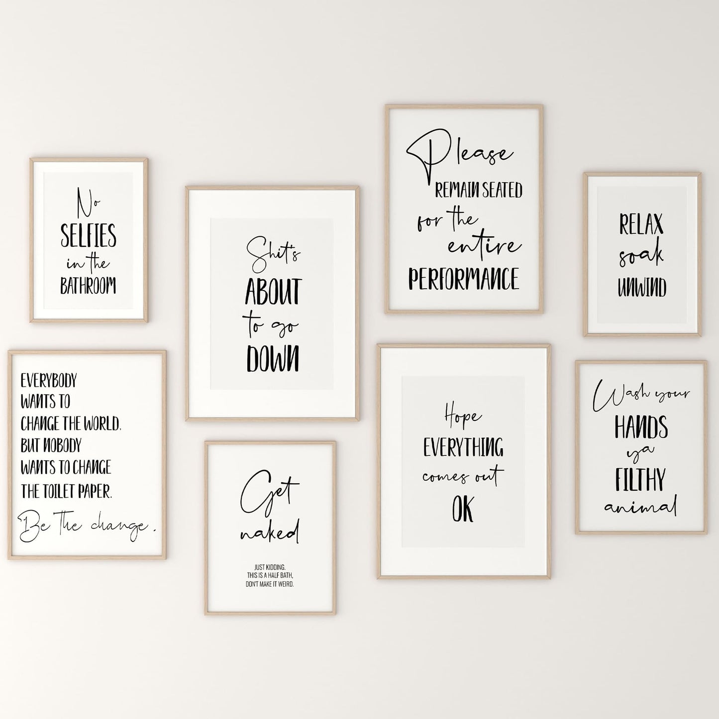 Bathroom Wall Art - 200 Prints