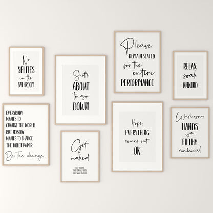 Bathroom Wall Art - 200 Prints
