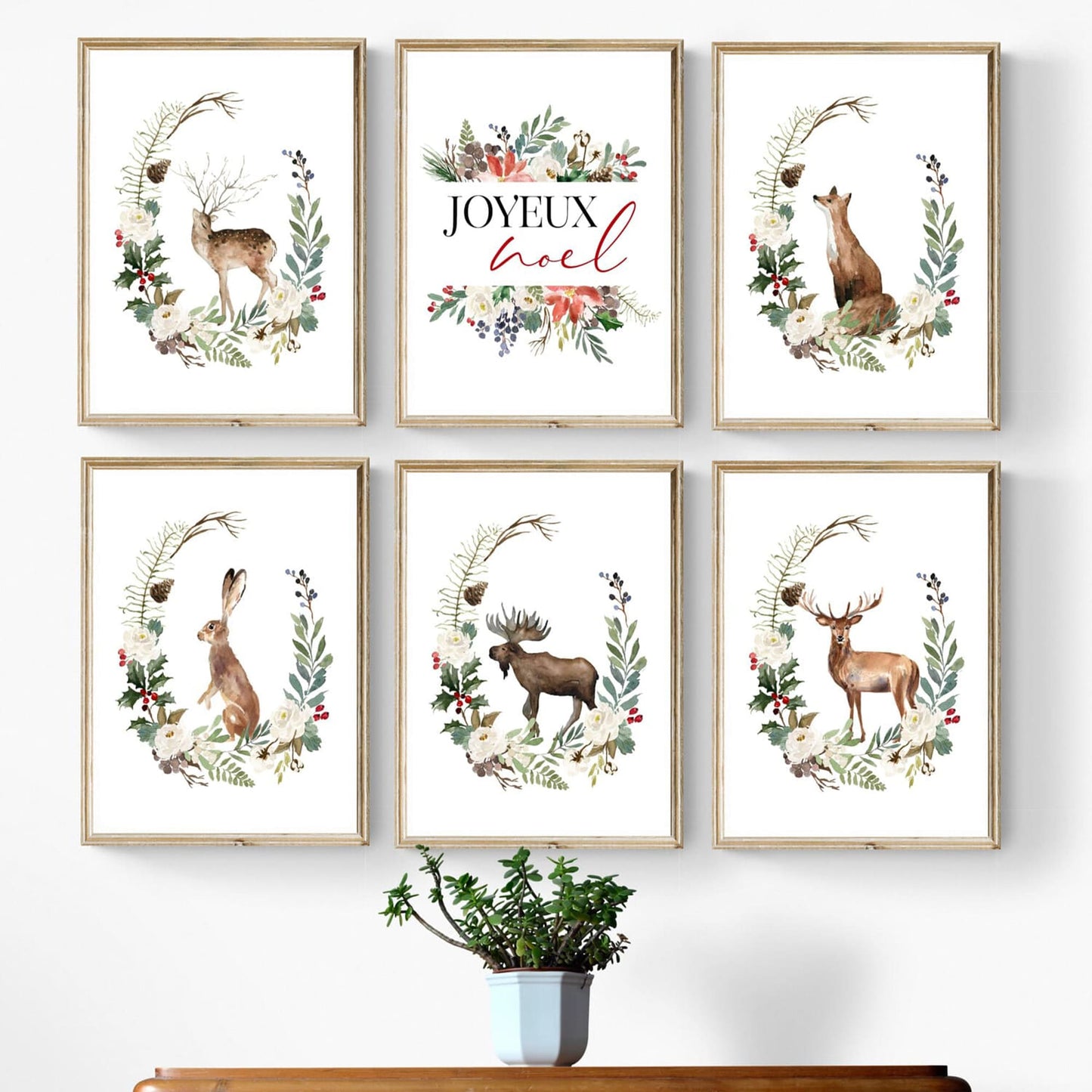 Rustic Christmas Wall Art - 100 Prints