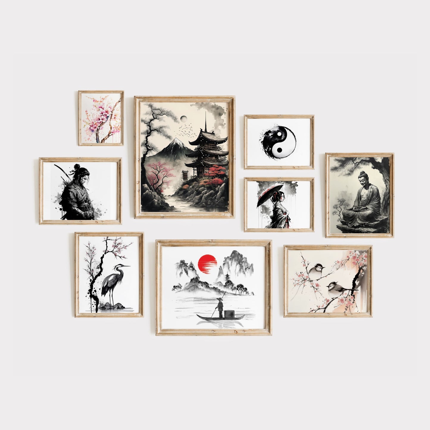Japanese Ink Art - 200 Prints
