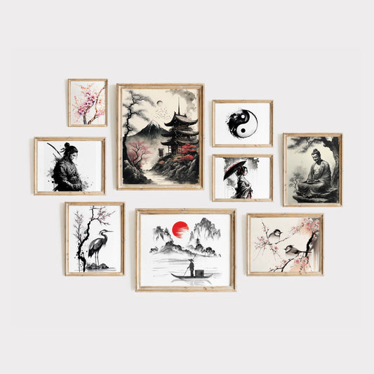 Japanese Ink Art - 200 Prints