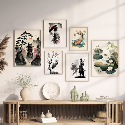 Japanese Ink Art - 200 Prints