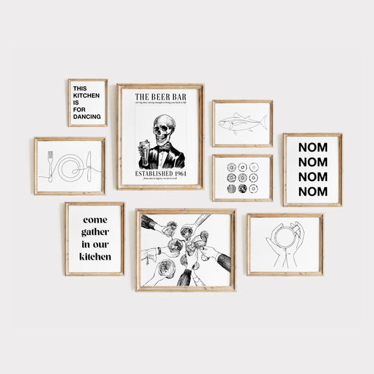 Kitchen Line Art - 150 Prints