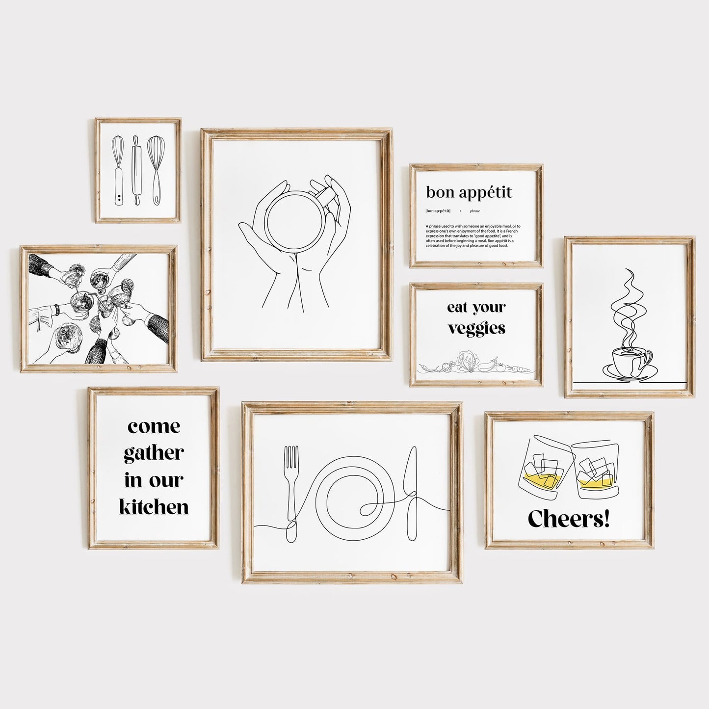 Kitchen Line Art - 150 Prints