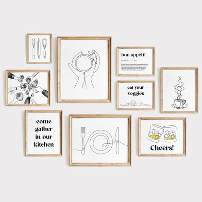 Kitchen Line Art - 150 Prints