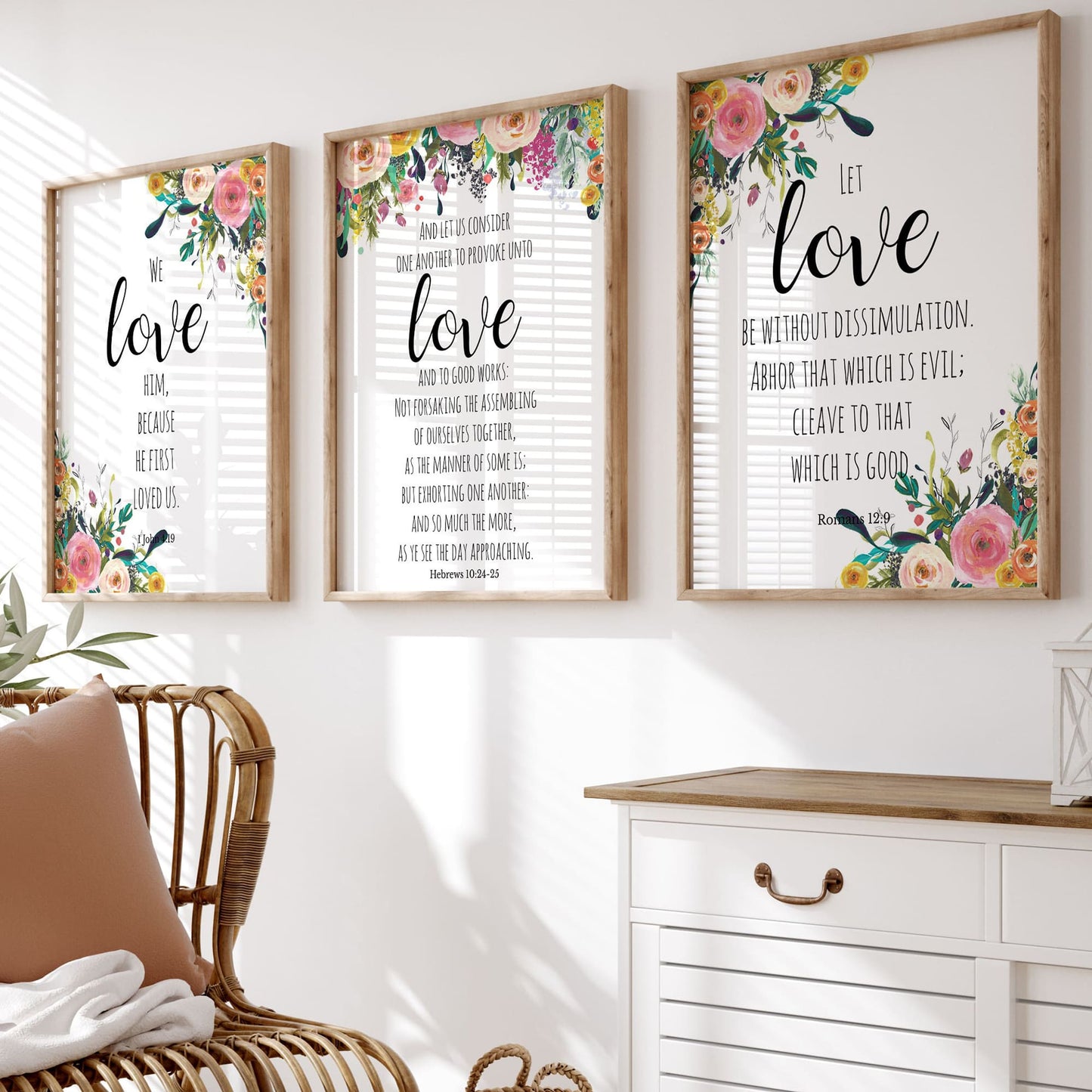 KJV Verses Wall Art - 50 Prints
