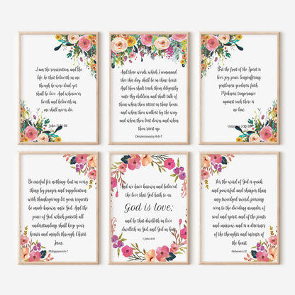 KJV Verses Wall Art - 50 Prints
