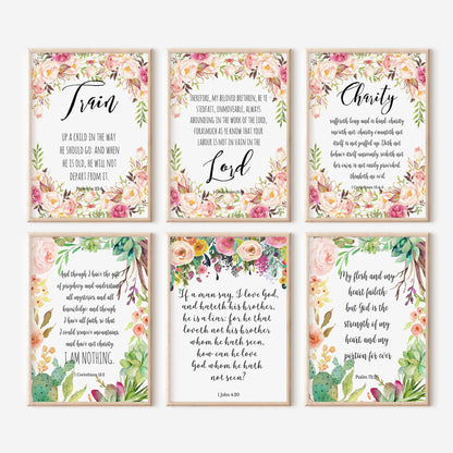 KJV Verses Wall Art - 50 Prints