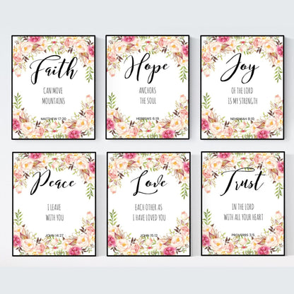 Floral Verses Wall Art - 50 Prints